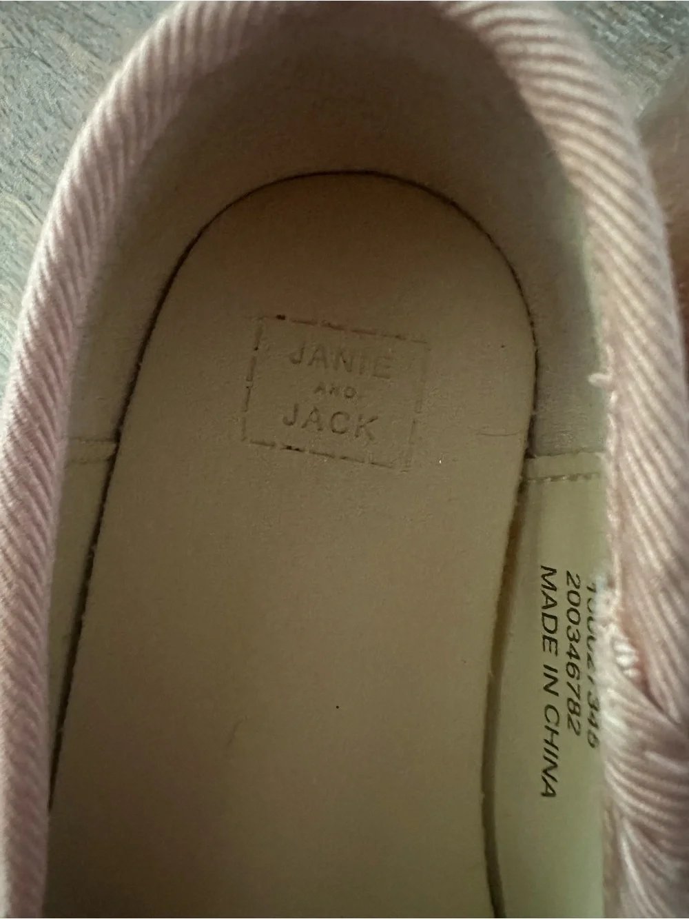 Janie and Jack Girls Size 7 Rose Gold Metallic Genuine Leather Ballet Flats